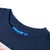 Produktbild 3 för T-shirt med långa ärmar för barn björnmotiv marinblå melange 128