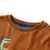 Produktbild 3 för T-shirt med långa ärmar för barn dinosauriemotiv konjaksbrun 92