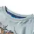 Produktbild 3 för T-shirt med långa ärmar för barn vargmotiv ljusblå 140