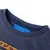 Produktbild 3 för T-shirt med långa ärmar för barn vargmotiv blå melange 140