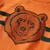 Produktbild 4 för T-shirt med långa ärmar för barn björnmotiv ljus orange 140