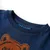 Produktbild 3 för T-shirt med långa ärmar för barn björnmotiv marinblå 104