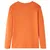 Produktbild 2 för T-shirt med långa ärmar för barn planmotiv mörk orange 140