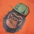 Produktbild 4 för Tröja för barn gorilla-motiv mörk orange 104