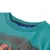 Produktbild 3 för T-shirt med långa ärmar för barn rävmotiv aquagrön 128