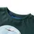 Produktbild 3 för Kid's T-shirt med långa ärmar motiv fjäll & träd mörkgrön 140