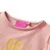 Produktbild 3 för T-shirt för barn djurmotiv ljus rosa 92