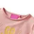 Produktbild 3 för T-shirt för barn djurmotiv ljus rosa 140
