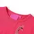 Produktbild 3 för T-shirt för barn påfågelsmotiv stark rosa 116