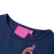 Produktbild 3 för T-shirt för barn påfågelsmotiv marinblå 128