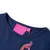 Produktbild 3 för T-shirt för barn påfågelsmotiv marinblå 140