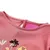 Produktbild 3 för T-shirt för barn blommotiv gammelrosa 116