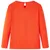 Produktbild 2 för Kid's T-shirt med långa ärmar fågelmotiv mörk orange 92