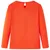 Produktbild 2 för Kid's T-shirt med långa ärmar fågelmotiv mörk orange 104