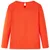 Produktbild 2 för Kid's T-shirt med långa ärmar fågelmotiv mörk orange 128