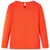 Produktbild 2 för Kid's T-shirt med långa ärmar fågelmotiv mörk orange 140