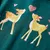 Produktbild 4 för T-shirt med långa ärmar för barn rådjursmotiv mörkgrön 104