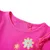 Produktbild 3 för T-shirt med långa ärmar för barn blommotiv mörk rosa 92
