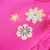Produktbild 4 för T-shirt för barn blommotiv mörk rosa 116
