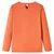 Produktbild 2 för T-shirt med långa ärmar för barn stark orange 140