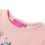 Produktbild 3 för T-shirt med långa ärmar för barn kattmotiv ljusrosa 116
