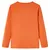 Produktbild 2 för T-shirt med långa ärmar för barn kattmotiv stark orange 92