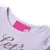 Produktbild 3 för T-shirt med långa ärmar för barn glittertext ljus lila 104