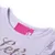 Produktbild 3 för T-shirt med långa ärmar för barn glittertext ljus lila 128