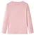 Produktbild 2 för Kid's T-shirt med långa ärmar orddesign stark rosa 92