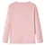 Produktbild 2 för Kid's T-shirt med långa ärmar orddesign stark rosa 128