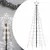 Produktbild 2 för Julgransbelysning med markspett 220 LEDs kallvitt 180 cm