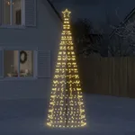 Julgransbelysning med markspett 570 LEDs varmvit 300 cm