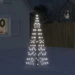 Julbelysning till flaggstång 200 LEDs kallvit 180 cm
