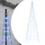 Produktbild 2 för Julbelysning till flaggstång 550 LEDs blå 300 cm