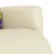 Produktbild 8 för Massagefåtölj med fotpall gräddvit konstläder