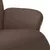 Produktbild 7 för Reclinerfåtölj med fotstöd brun konstläder