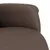 Produktbild 7 för Reclinerfåtölj med fotstöd brun konstläder