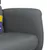 Produktbild 8 för Massagefåtölj med fotpall grå konstläder