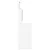 Produktbild 6 för Sminkbord med LED vit högglans 96x40x142 cm