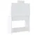 Produktbild 7 för Sminkbord med LED vit högglans 96x40x142 cm