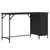 Produktbild 2 för Datorbord svart 131x48x75 cm konstruerat trä