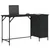 Produktbild 3 för Datorbord svart 131x48x75 cm konstruerat trä