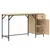 Produktbild 8 för Datorskrivbord sonoma-ek 131x48x75 cm konstruerat trä
