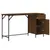 Produktbild 8 för Datorskrivbord brun ek 131x48x75 cm konstruerat trä