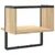 Produktbild 6 för Vägghylla med stång sonoma-ek 30x25x30 cm