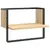 Produktbild 2 för Vägghylla med stång sonoma-ek 40x25x30 cm