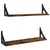 Produktbild 2 för Vägghyllor 2 st rökfärgad ek 60x15x15,5 cm
