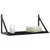 Produktbild 3 för Vägghyllor 2 st svart 60x25x25,5 cm konstruerat trä