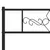 Produktbild 9 för Sängram med huvudgavel metall svart 100x200 cm