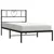 Produktbild 3 för Sängram med huvudgavel metall svart 75x190 cm